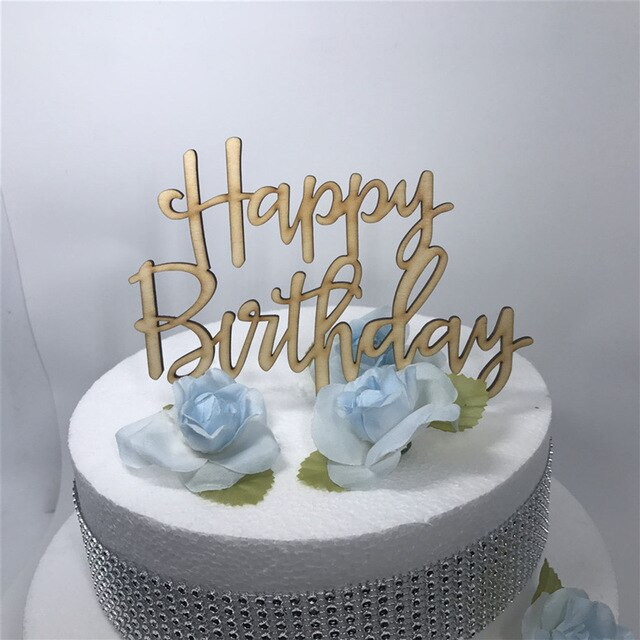 Unique Birthday Cake Recipe
 Free Shipping Birthday cake topper Happy birthday cake