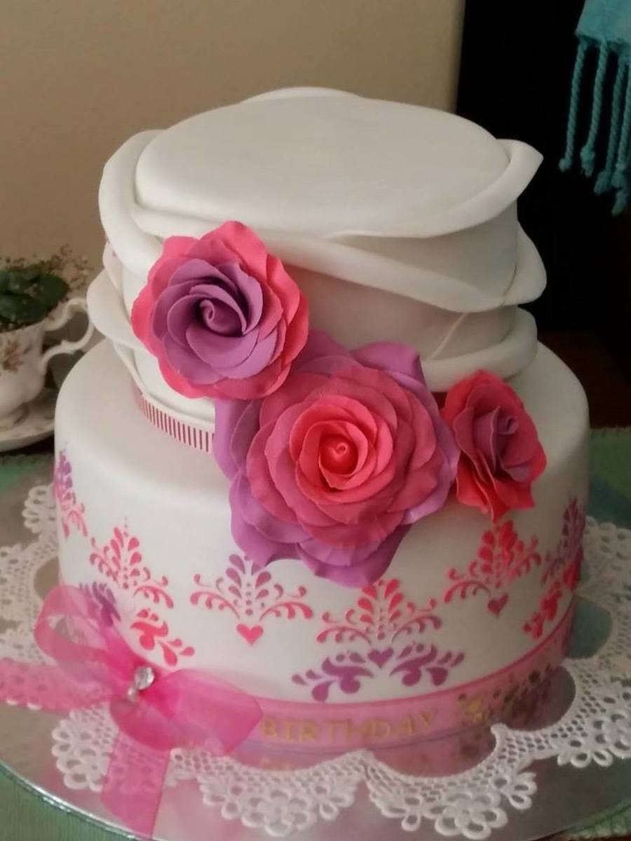 Unique Birthday Cake Recipe
 Berry Roses Birthday Cake Unique Cakes CakeCentral
