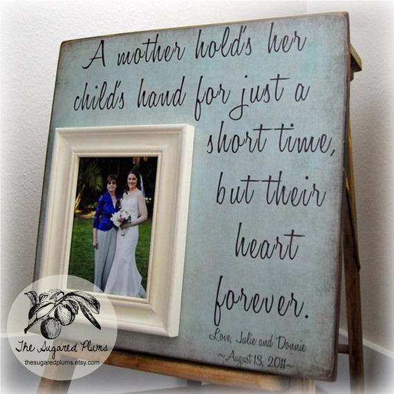 Unique Mother Of The Bride Gift Ideas
 Mother of the Bride Gift Personalized Picture Frame A Mother