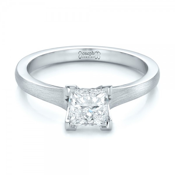 Unique Princess Cut Engagement Rings
 Custom Princess Cut Diamond Solitaire Engagement Ring
