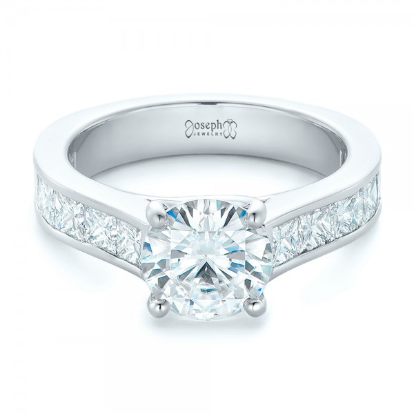 Unique Princess Cut Engagement Rings
 Custom Princess Cut Diamonds Engagement Ring