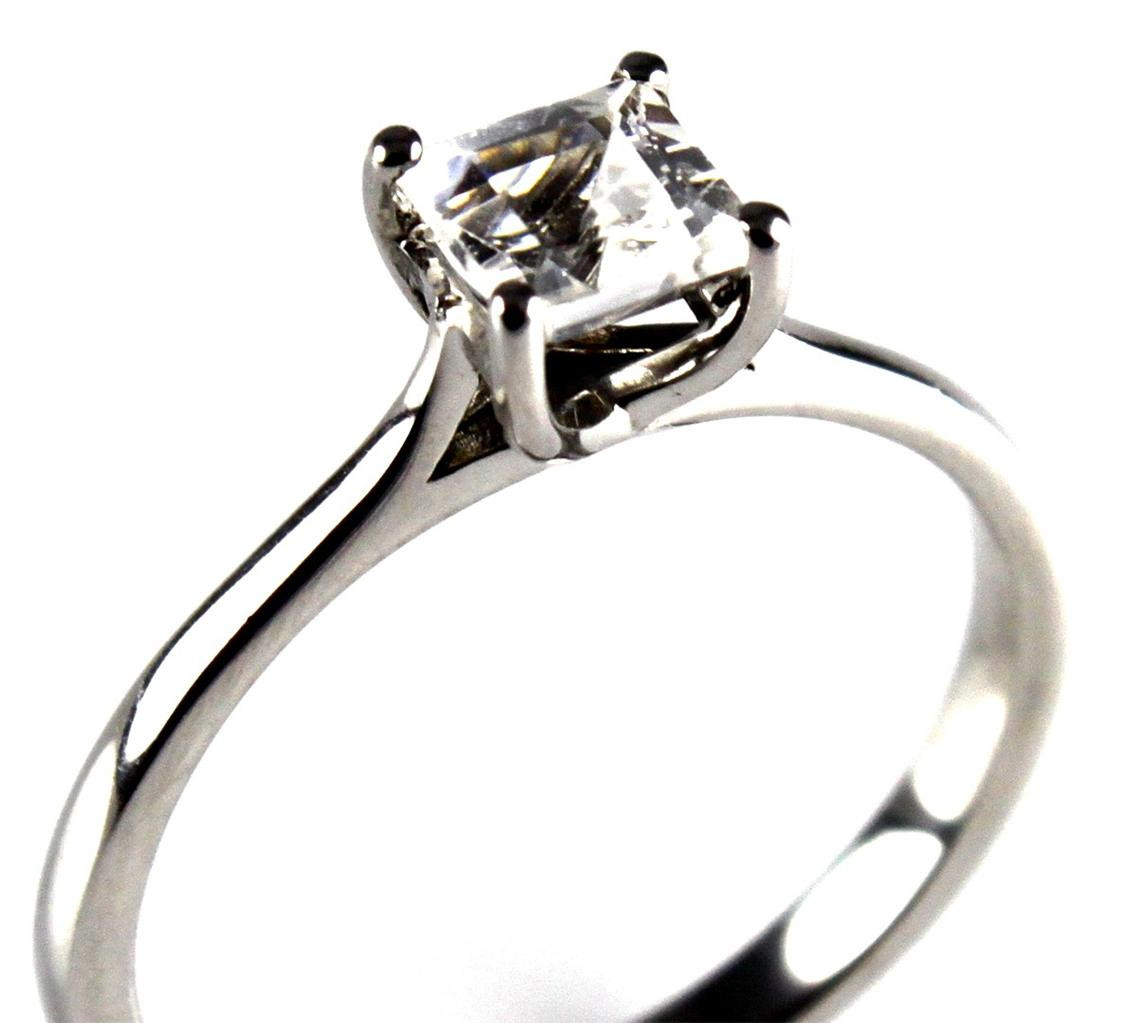 Unique Princess Cut Engagement Rings
 Diamond Unique Princess Cut 1ct Engagement Ring 9ct Gold