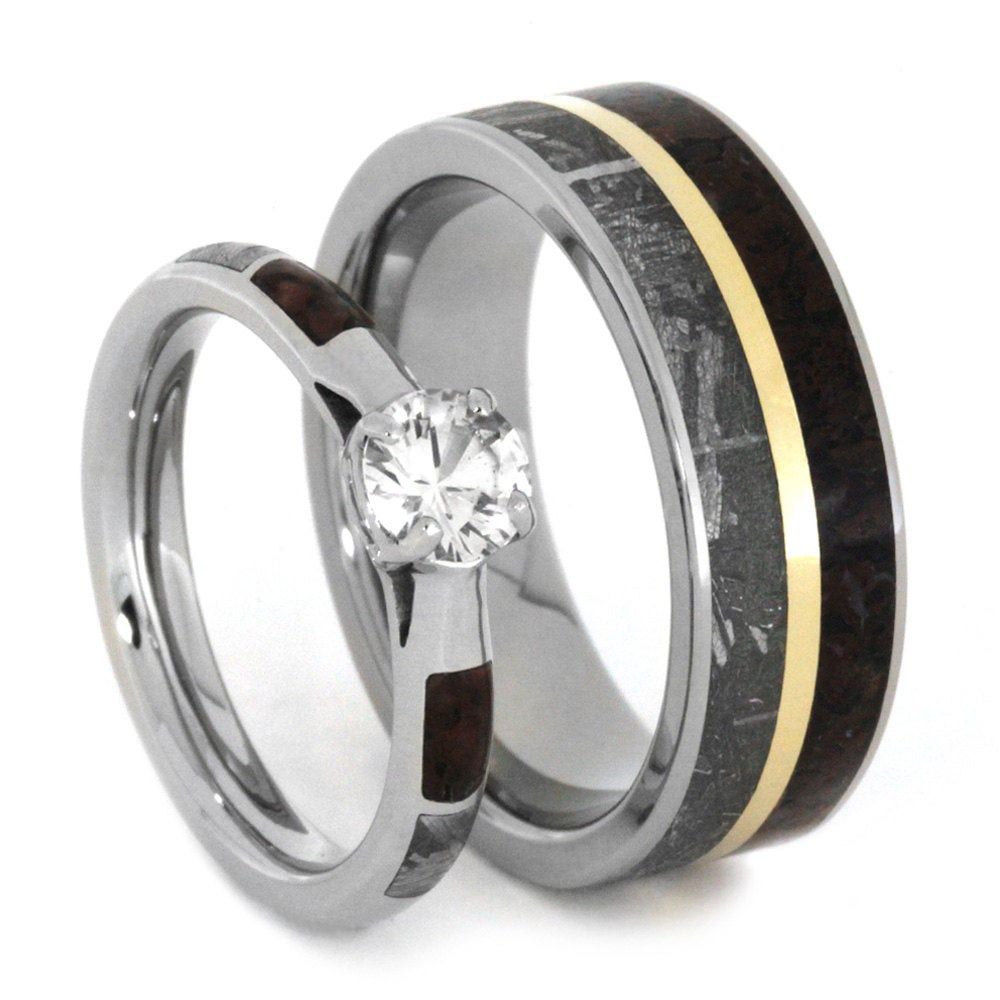 Unique Wedding Band Sets
 Unique Wedding Ring Set Sapphire Engagement Ring by