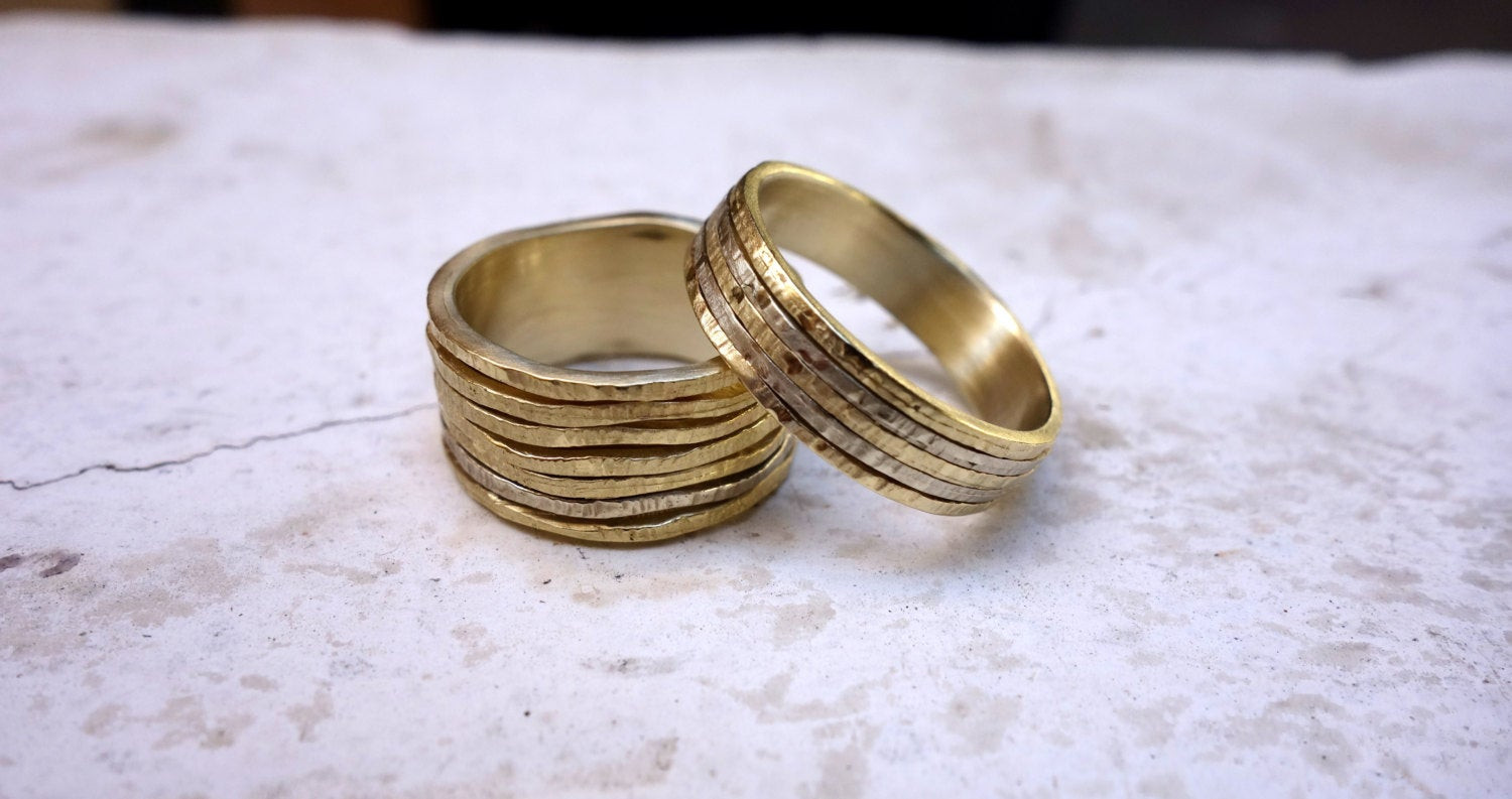 Unique Wedding Band Sets
 Wedding ring set Unique His and Hers Wedding bands by