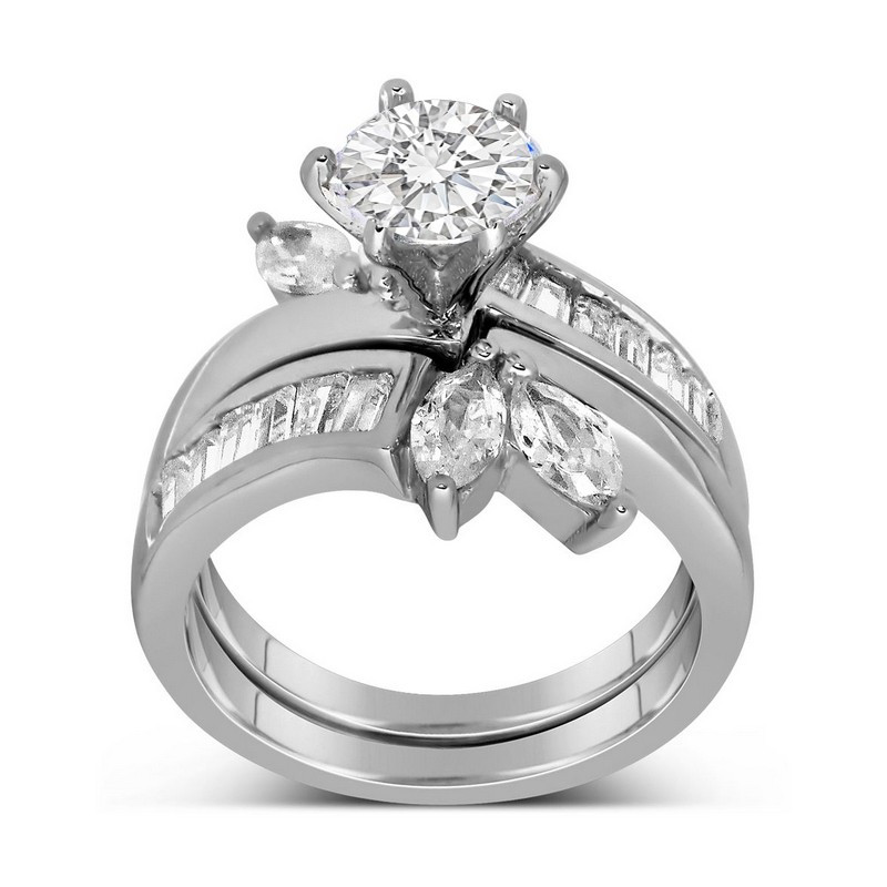 Unique Wedding Ring Sets For Her
 Marquise Cut Wedding Set