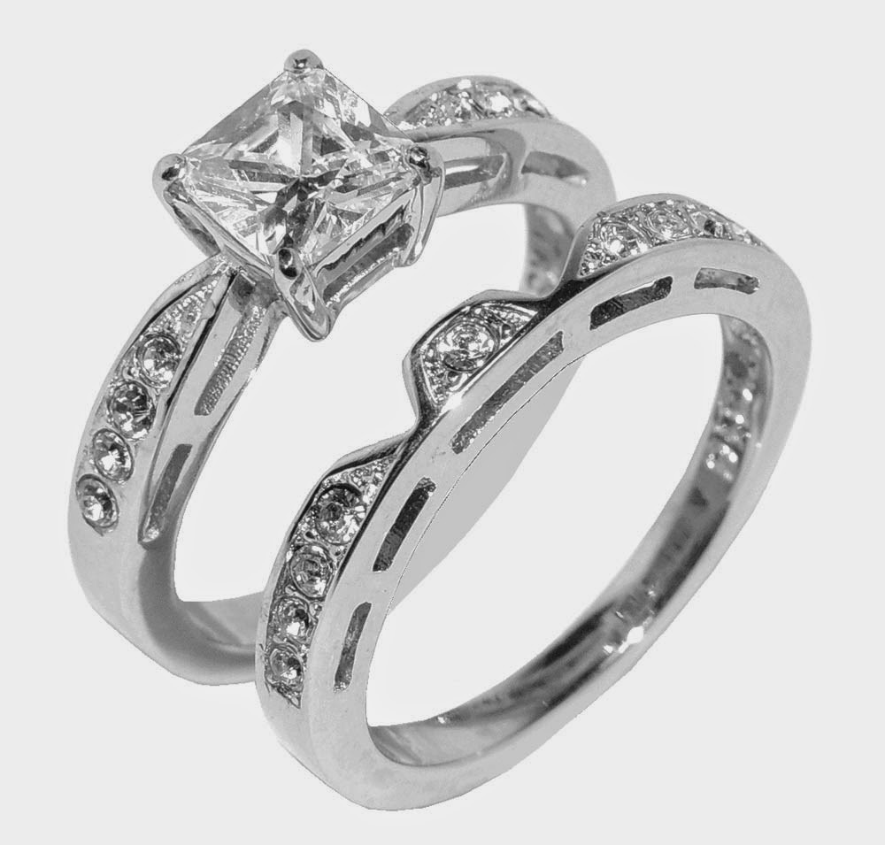 Unique Wedding Rings Sets
 Unique Womens Wedding Ring Sets Rectangle Diamond Model