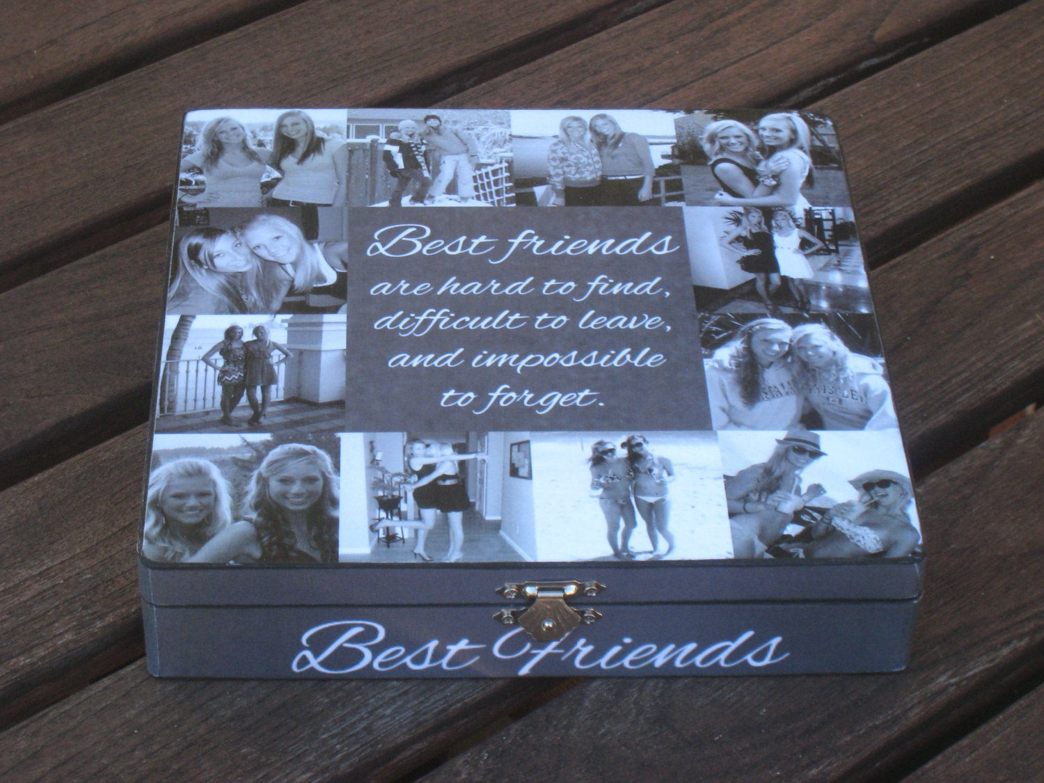 Unusual Birthday Gifts
 Best Friends Collage Keepsake Box Unique Maid of Honor
