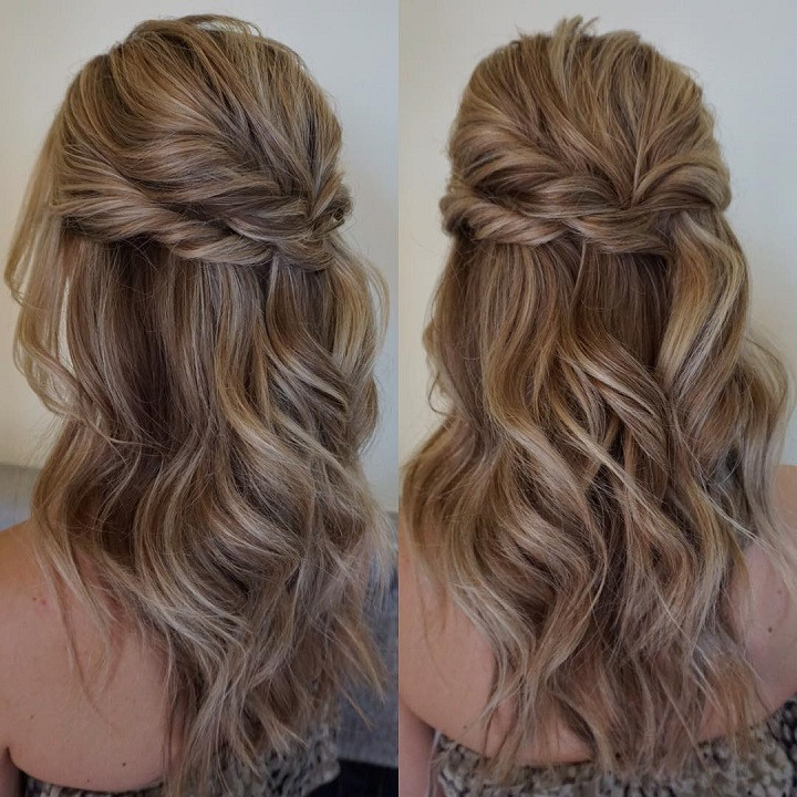 Up Down Wedding Hairstyles
 32 Pretty Half up half down hairstyles partial updo