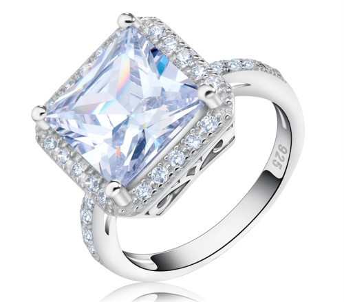 Used Diamond Rings
 Engagement Rings Amazing 4 carat Princess cut Simulated