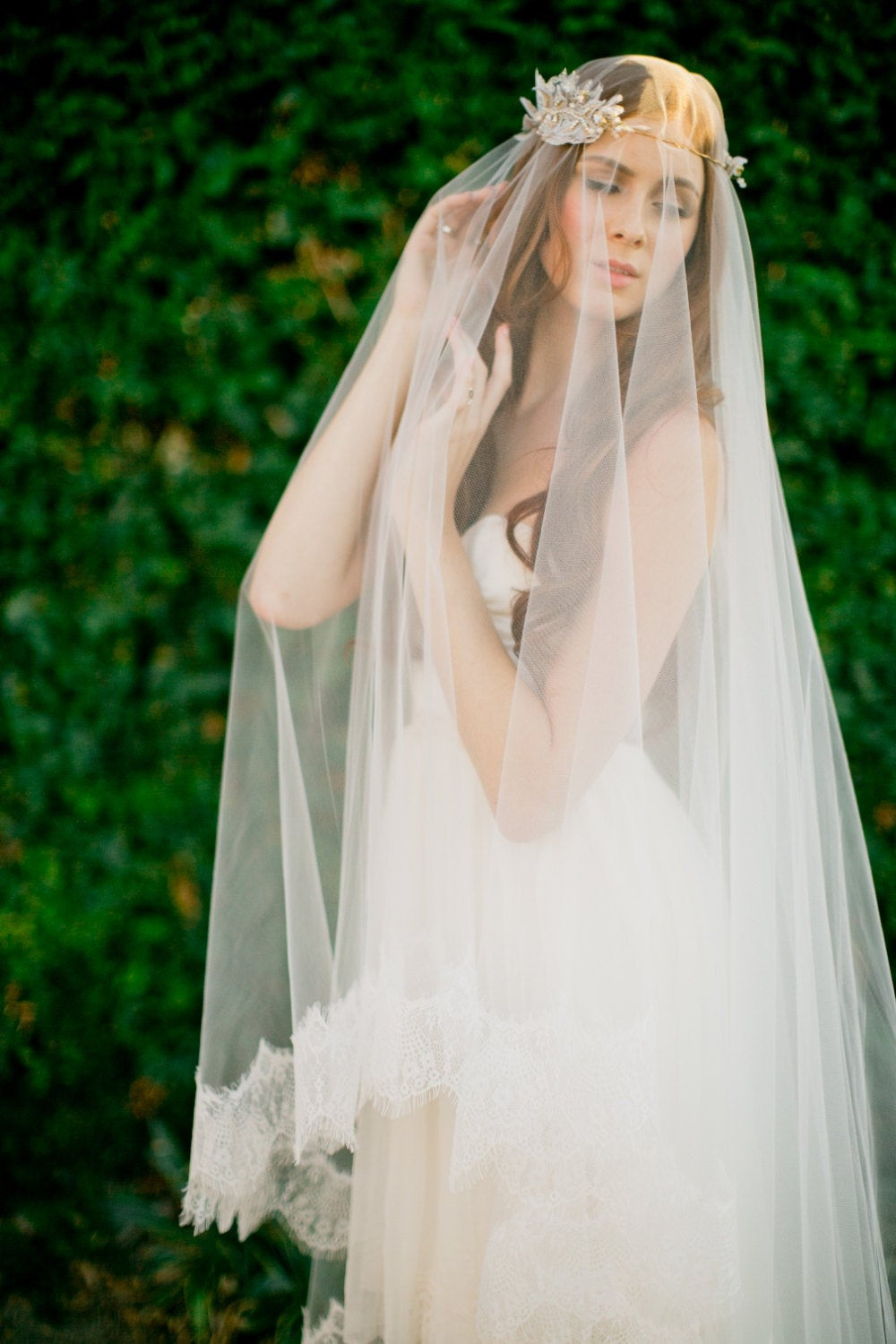 Used Wedding Veil
 Bridal veil double layer veil fingertip veil drop