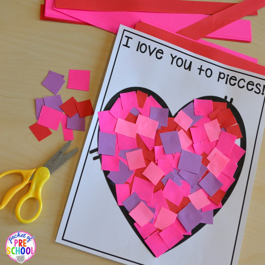 Valentine Crafts For Preschoolers Pinterest
 Valentine s Day Themed Centers and Activities Pocket of