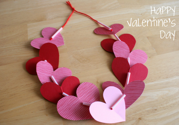 Valentine Crafts For Preschoolers Pinterest
 Preschool Crafts for Kids Valentine s Day Heart Necklace