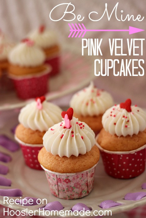 Valentine Day Cupcakes Recipes
 Pink Velvet Cupcakes for Valentine s Day Hoosier Homemade