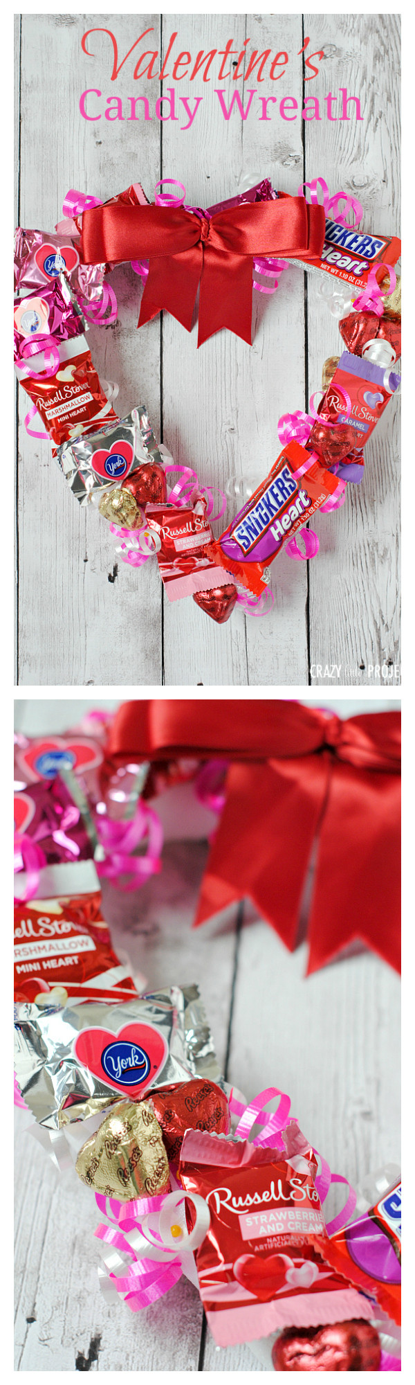 Valentine Day Gift Ideas
 Valentine s Candy Wreath Crazy Little Projects