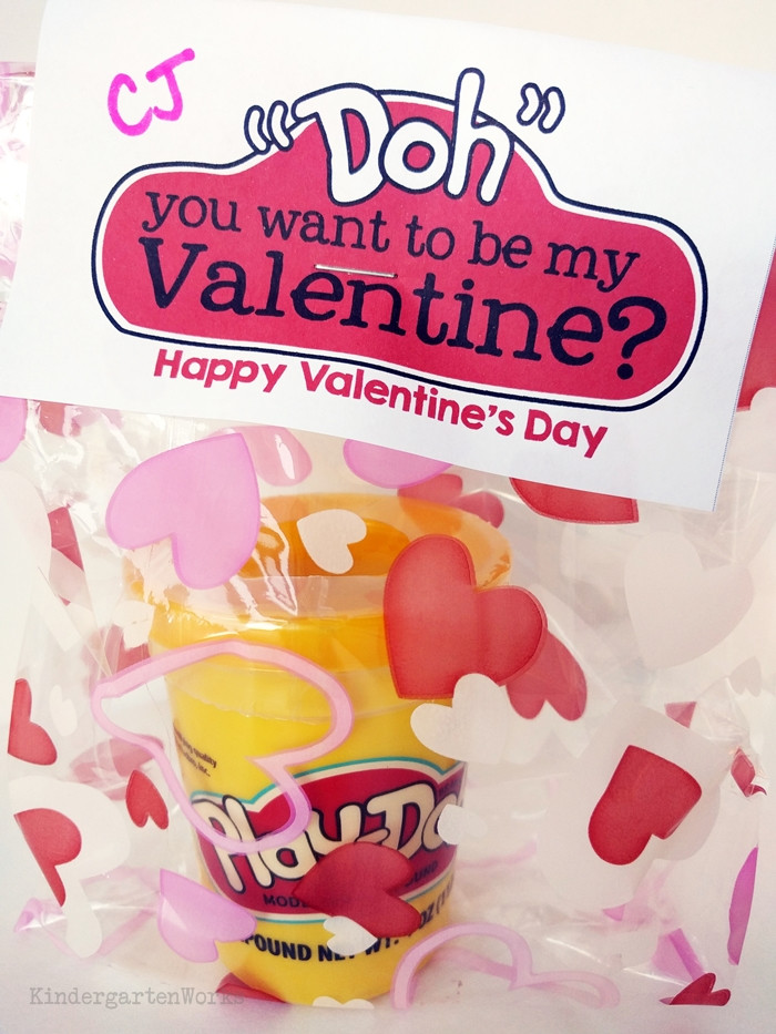 Valentine Gift Ideas For Kindergarten
 Teacher Valentine s Day Playdough Gift Toppers