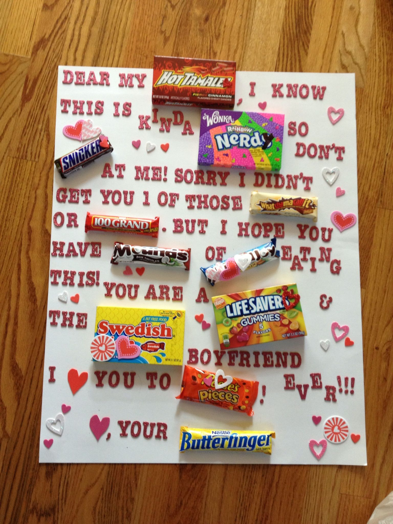 Valentine Gift Ideas For Your Boyfriend
 What I made my boyfriend for Valentines day