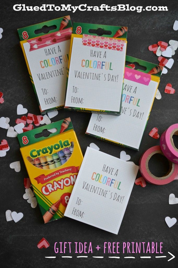 Valentine'S Day Gift Ideas For Parents
 Colorful Valentine s Day Gift Idea & Free Printable
