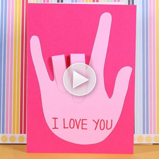 Valentine'S Day Gift Ideas For Parents
 Sign Language Valentine s Day Card