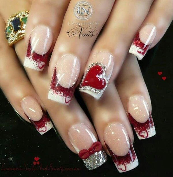Valentines Day Nail Ideas
 Amazing Nail Art Valentine Day Special