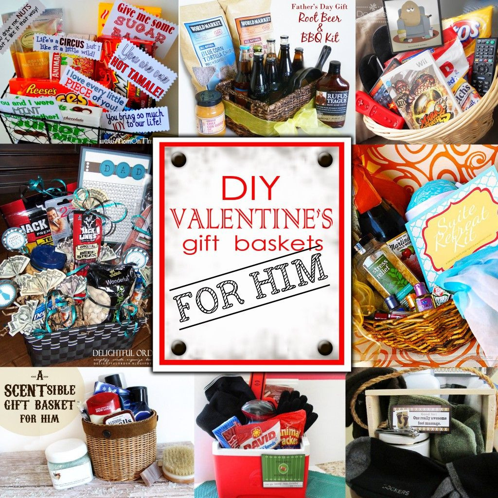 Valentines Gift Ideas For Him Homemade
 DIY Valentine s Day Gift Baskets for him