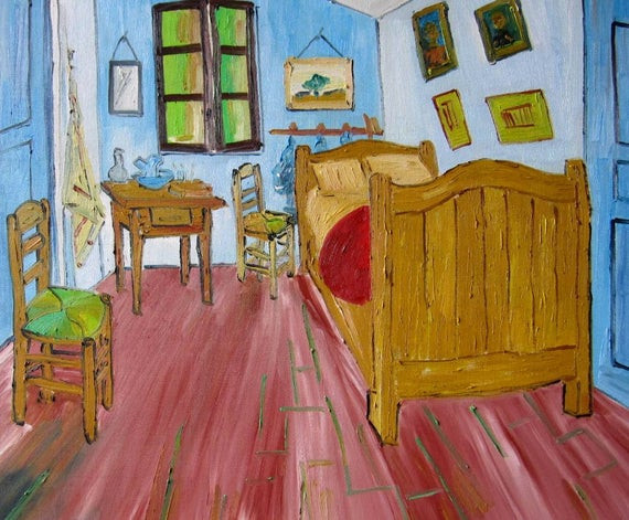 Van Gogh Bedroom Paintings
 Vincent van Gogh The Bedroom hand painted oil painting 60x50