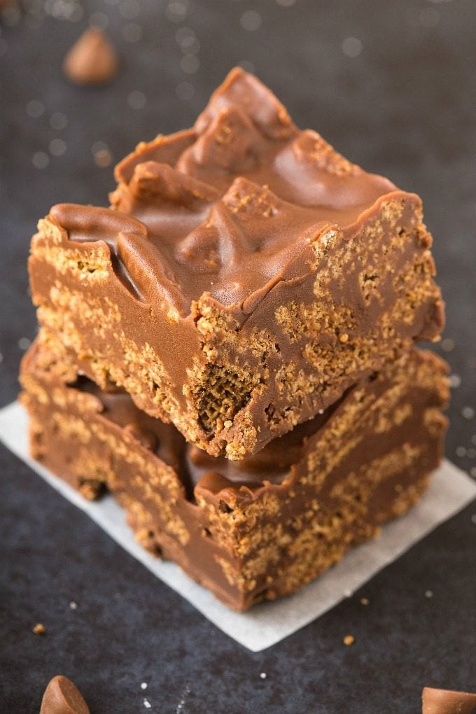 Vegan Candy Recipes
 Healthy No Bake Peanut Butter Kit Kat Crunch Bars Vegan