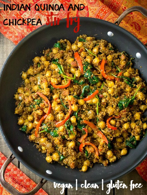 Vegan Indian Food Recipes
 Indian Quinoa and Chickpea Stir Fry