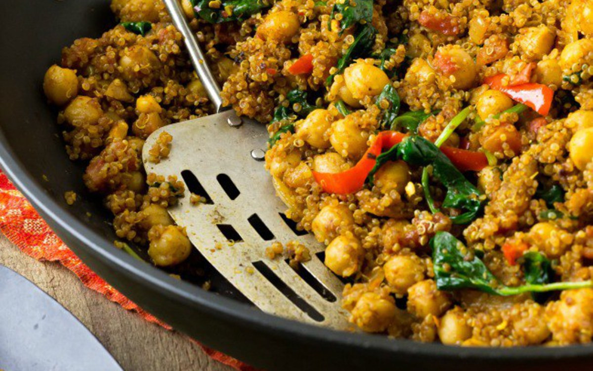 Vegan Indian Food Recipes
 Indian Quinoa and Chickpea Stir Fry [Vegan] e Green Planet