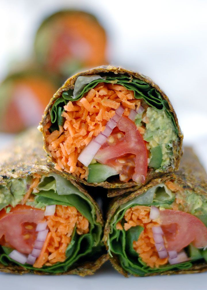 Vegan Wrap Recipes
 Super Guacamole Burrito raw & gluten free Recipe