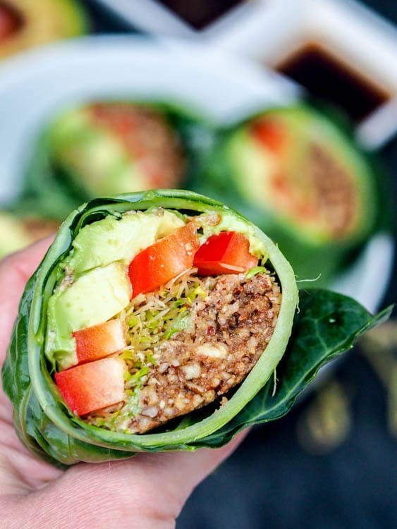 Vegan Wrap Recipes
 Raw Vegan Recipes Collard Wraps Gluten Free Paleo