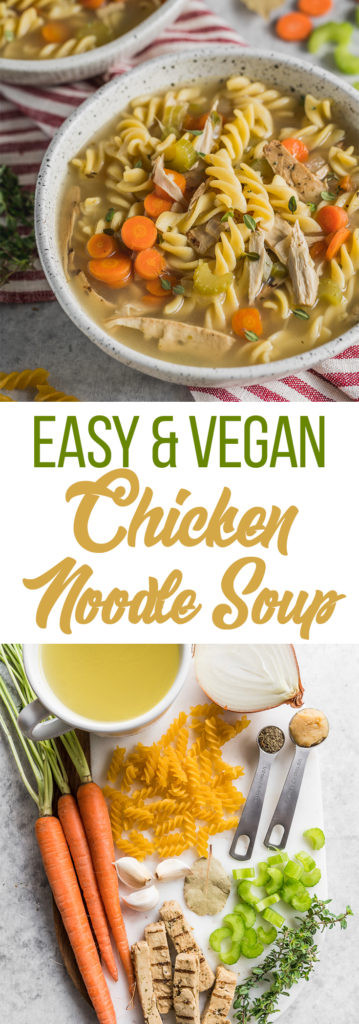 Vegetarian Chicken Noodle Soup
 Easy Vegan Chicken Noodle Soup Sweet Simple Vegan