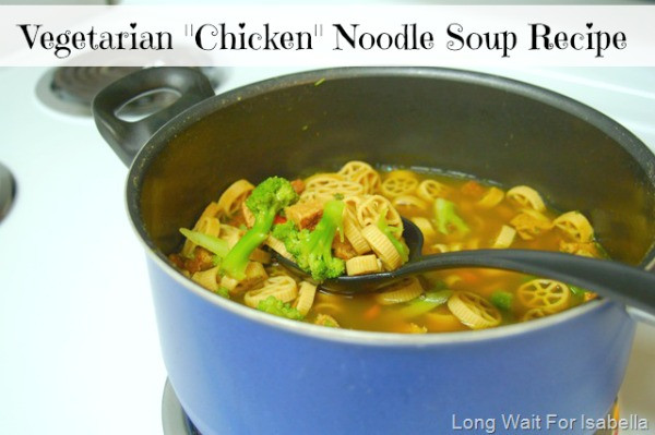 Vegetarian Chicken Noodle Soup
 Ve arian Chicken Ve able Noodle Soup Recipe