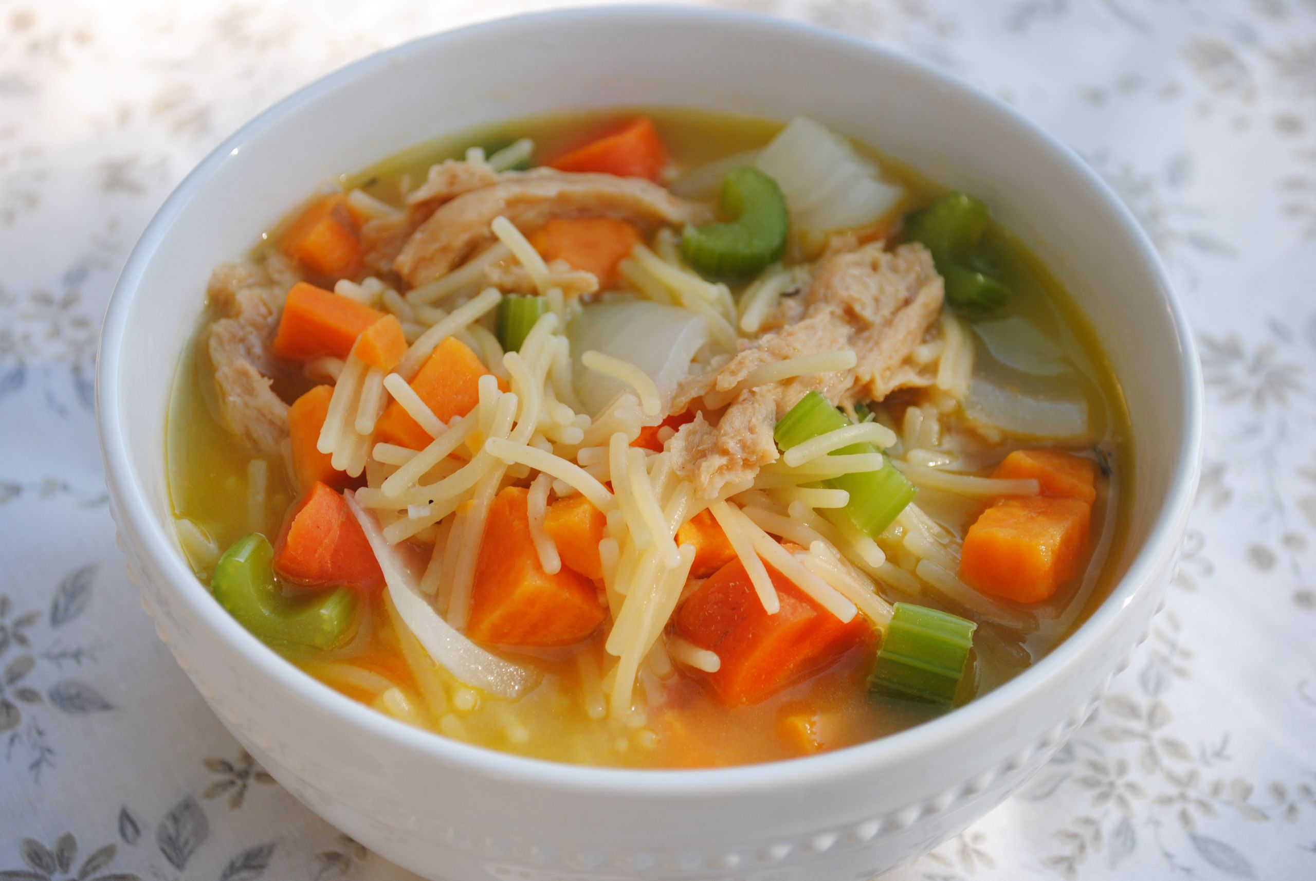 Vegetarian Chicken Noodle Soup
 Vegan Chicken Noodle Soup