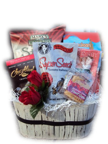 Vegetarian Gift Basket Ideas
 My Vegan Valentine Healthy Gift Basket FindGift