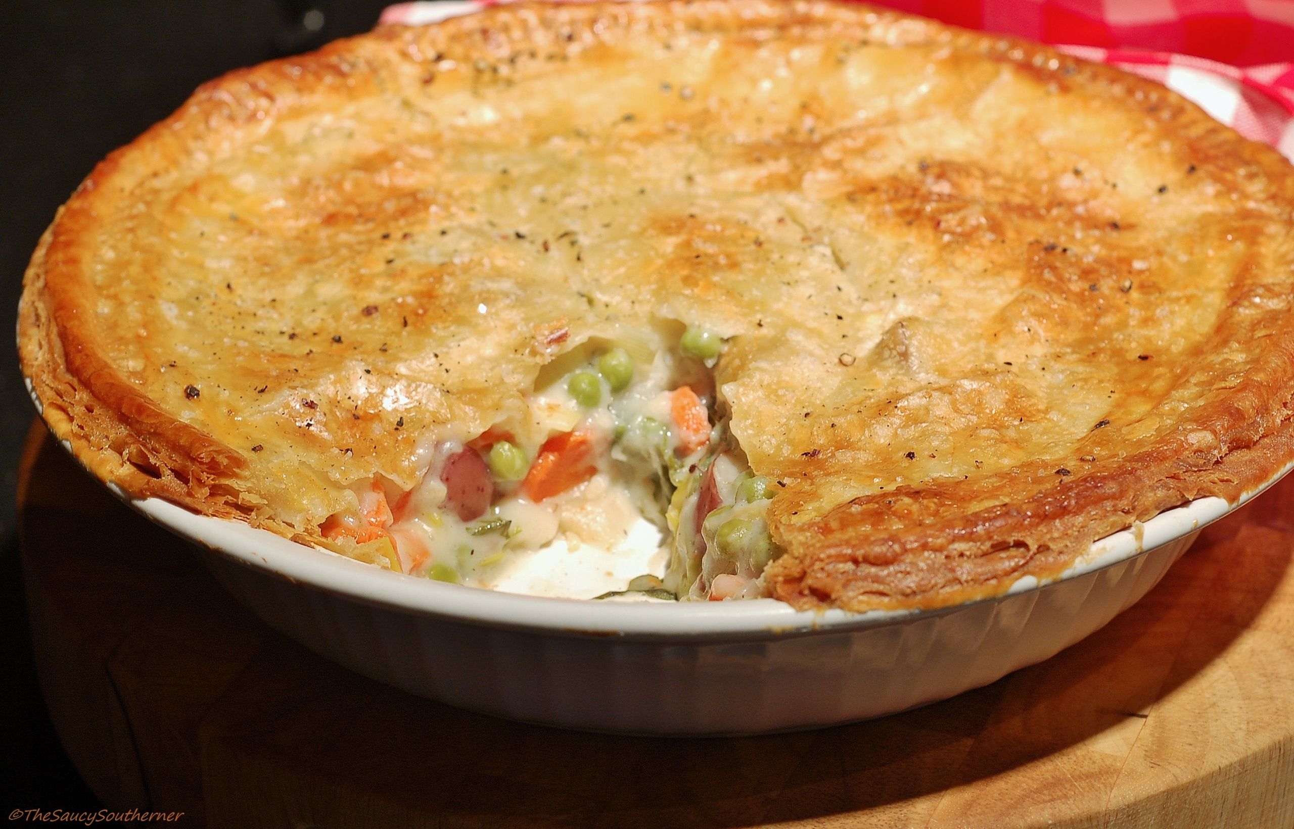 Vegetarian Pie Recipes
 Ve able Pot Pie with Puff Pastry Double Crust Meatless
