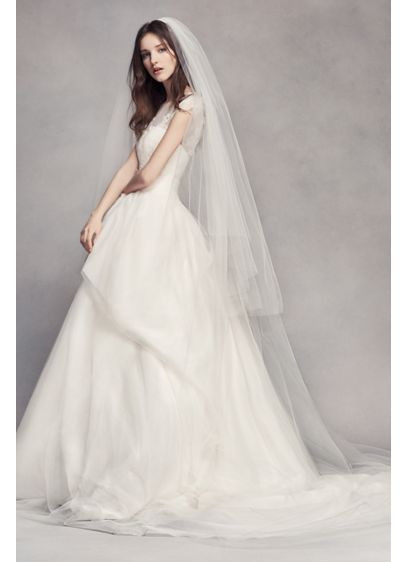 Vera Wang Wedding Veils
 Two Tier Tulle Cathedral Veil