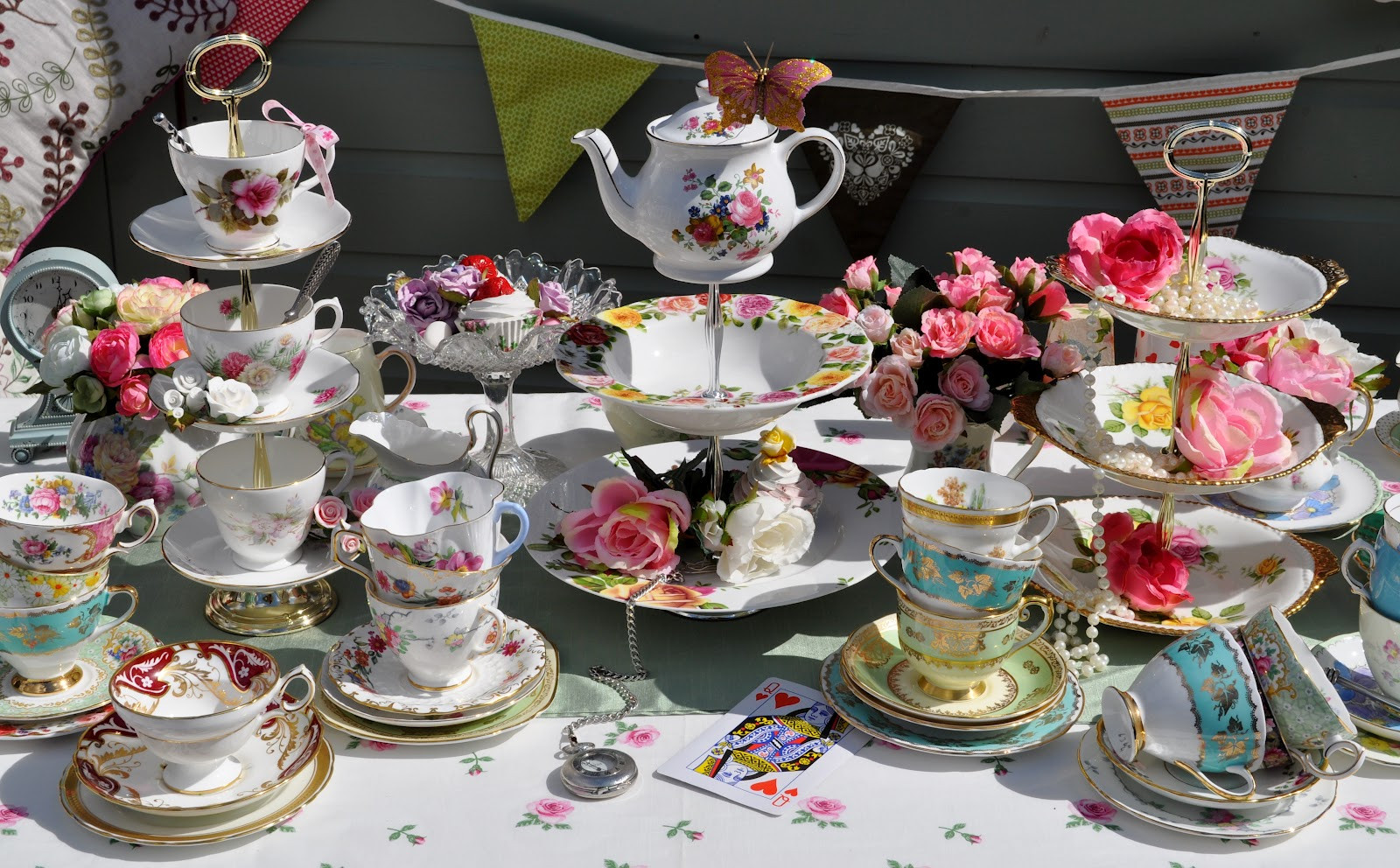 Vintage Tea Party Birthday Ideas
 cake stand heaven Mismatched Teacups and Cake Stands for