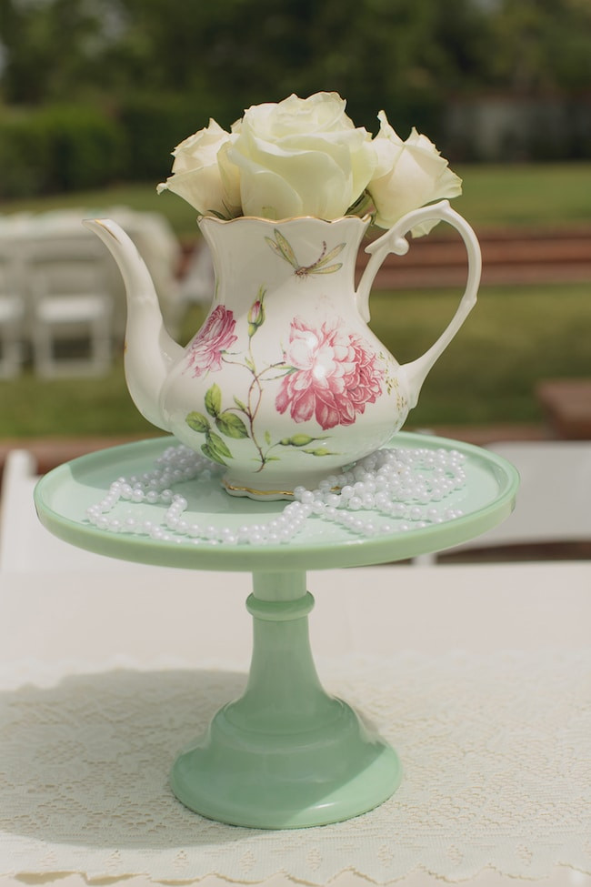 Vintage Tea Party Birthday Ideas
 Mint and Pink Vintage Tea Party Pretty My Party Party