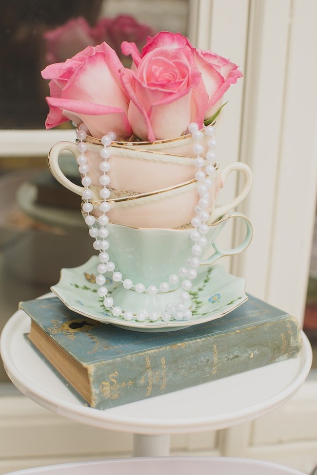 Vintage Tea Party Ideas
 Mint and Pink Vintage Tea Party Pretty My Party Party
