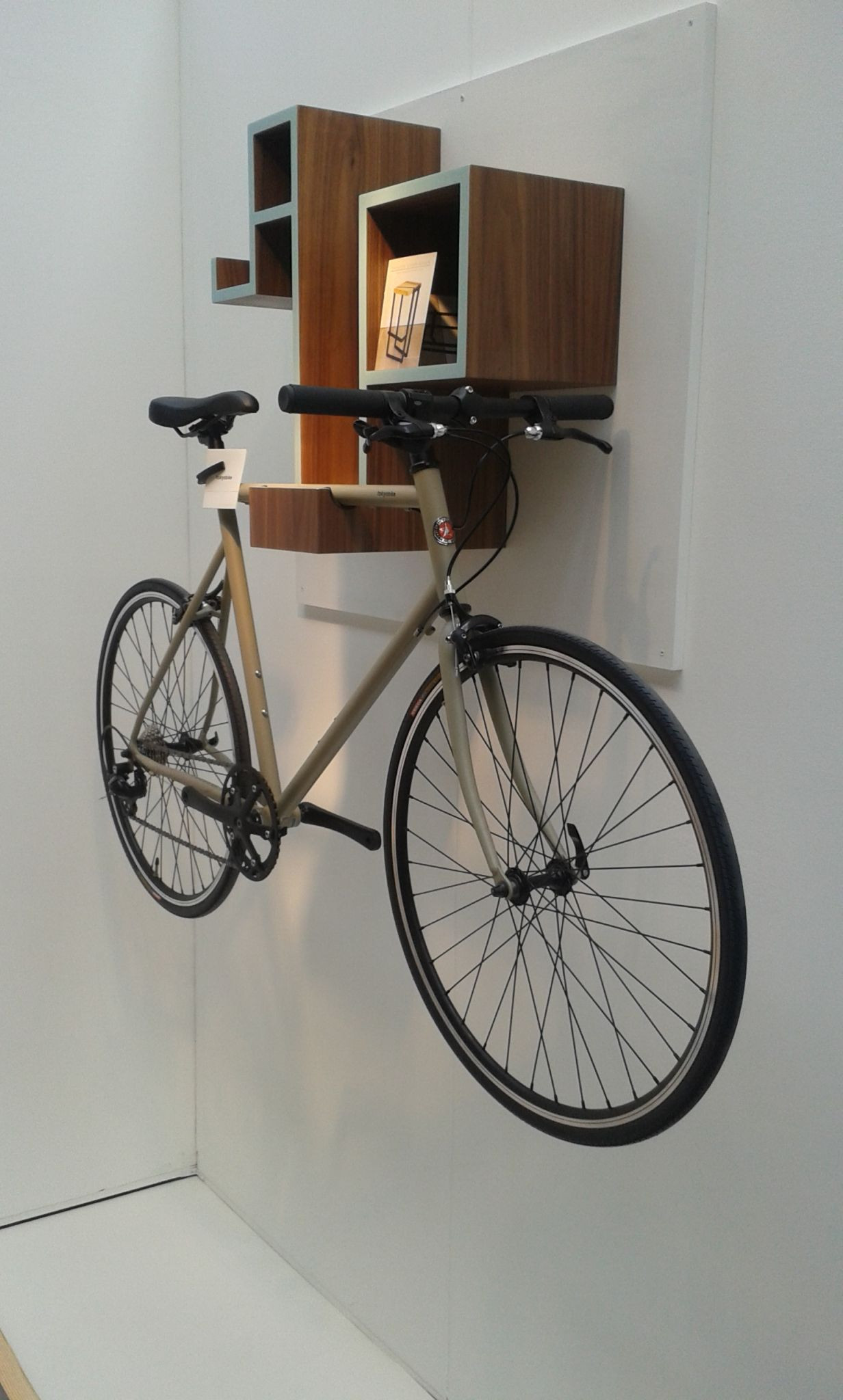 Wall Bike Rack DIY
 cool bike hanger artscyclery Bikes Spaces
