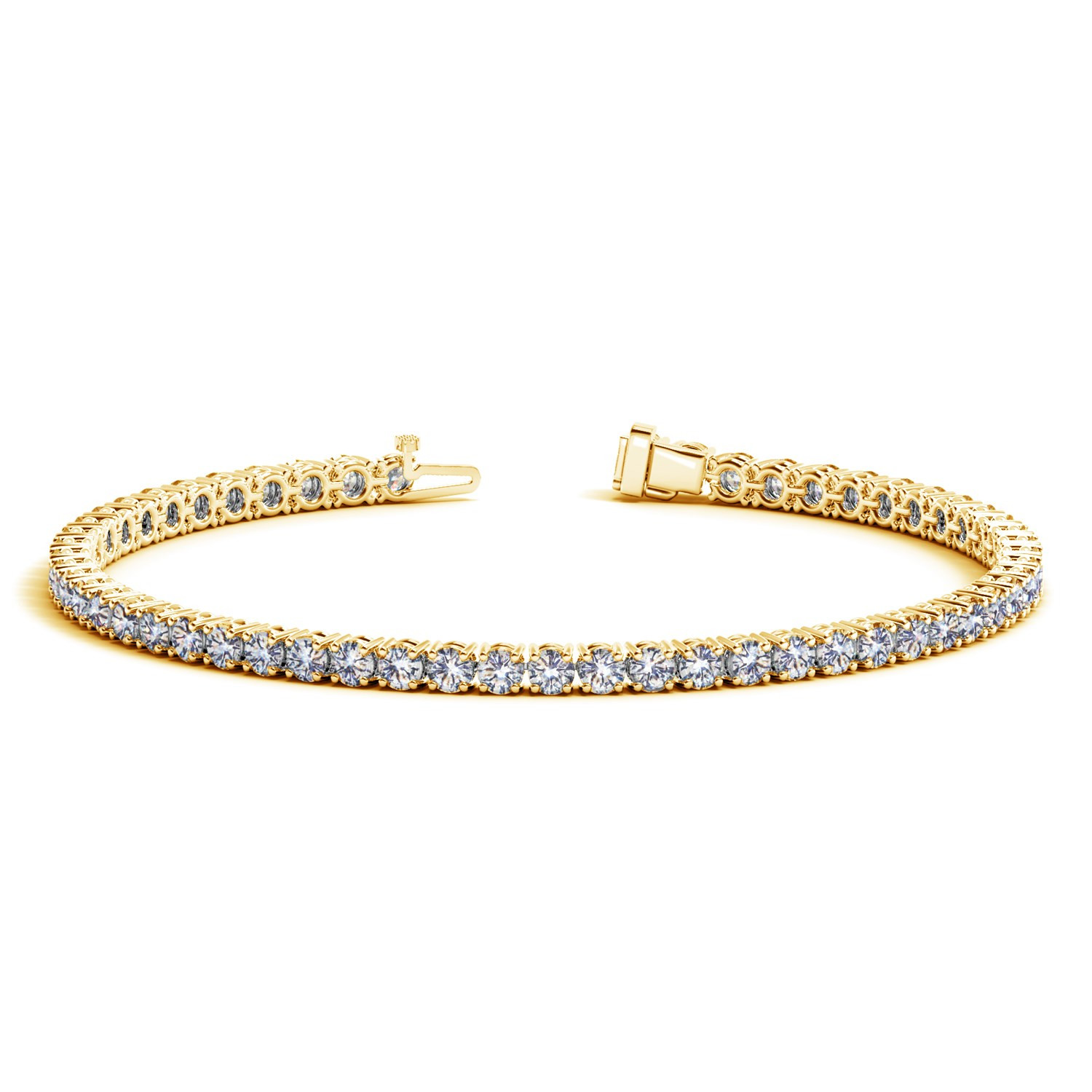 Walmart Jewelry Bracelets
 14K Yellow Gold Round Diamond Tennis Bracelet 5 ct tw