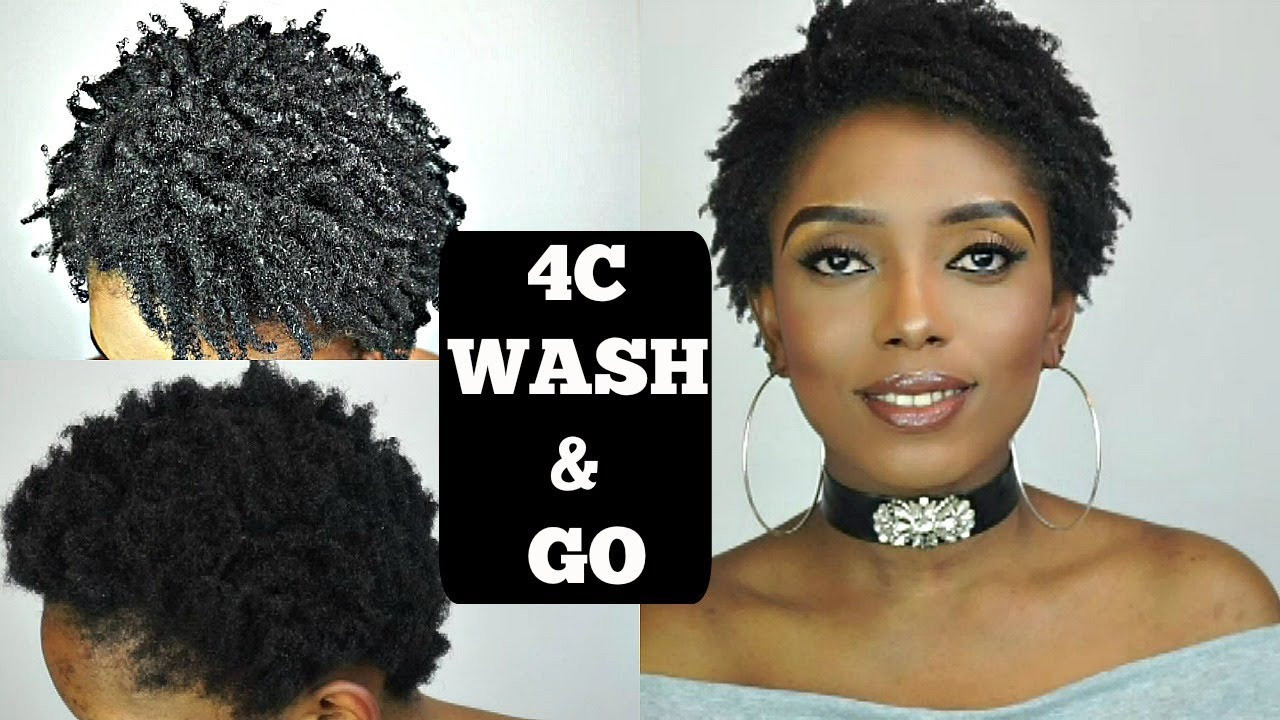 Wash And Go Hairstyles For Short Natural Hair
 UPDATED 4C WASH & GO FOR SHORT NATURAL HAIR TUTORIAL 2018