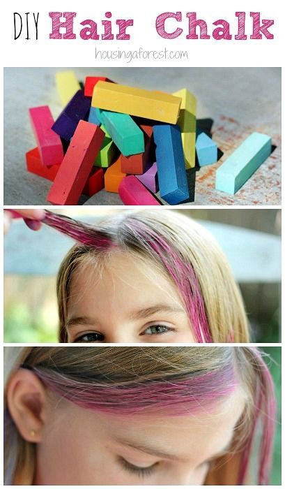 Washable Hair Coloring For Kids
 How to Chalk Hair DIY Washable Hair Color