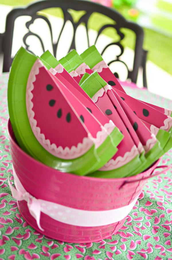 Watermelon Birthday Party
 Kara s Party Ideas Watermelon Fruit Summer Girl 1st