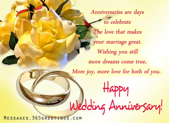 Wedding Anniversary Wishing Quotes
 Wedding Anniversary Messages Archives 365greetings