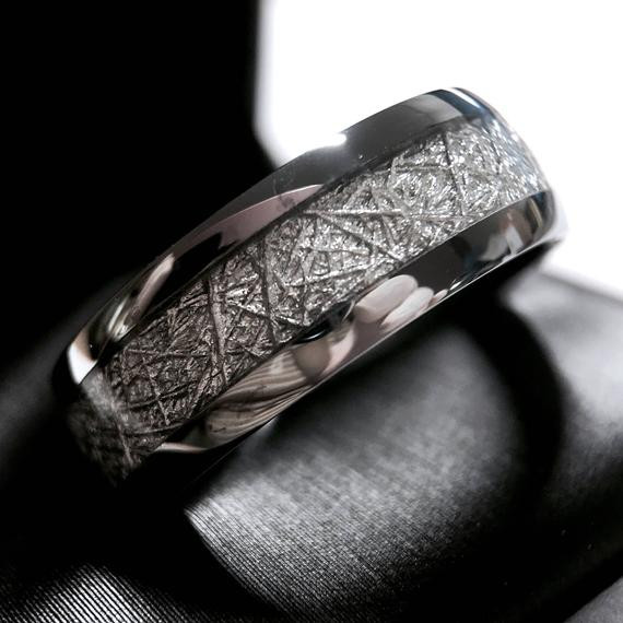 Wedding Bands And Engagement Rings
 Meteorite Ring Meteorite Wedding Band Meteorite Engagement