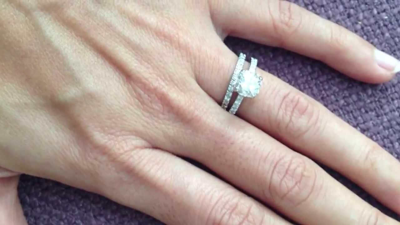 Wedding Bands And Engagement Rings
 Tiffany Novo with Novo Wedding Band