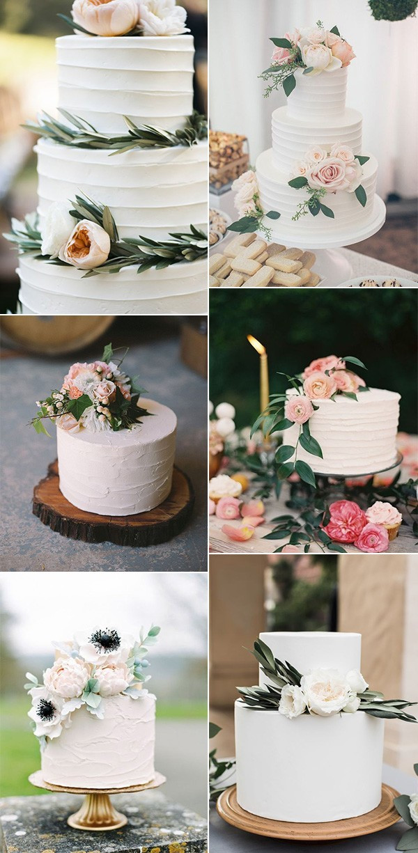 Wedding Cakes Designs 2020
 20 Simple Elegant Wedding Cakes for Spring Summer 2020