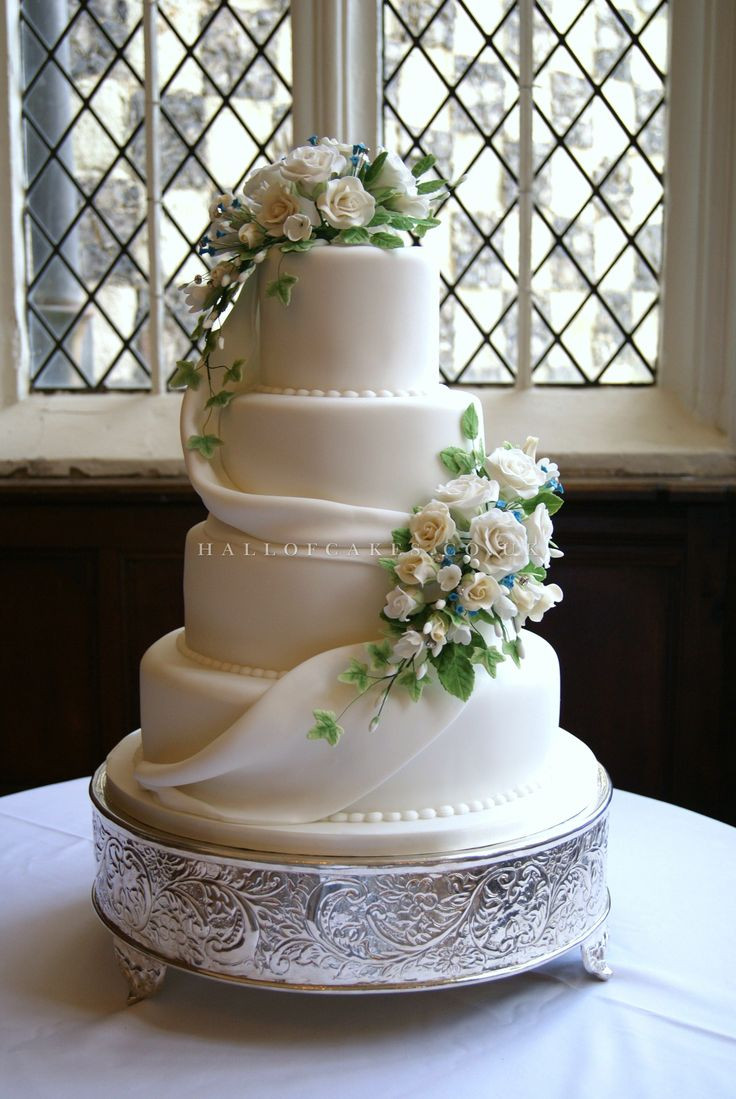 Wedding Cakes On Pinterest
 748 best White wedding cakes images on Pinterest