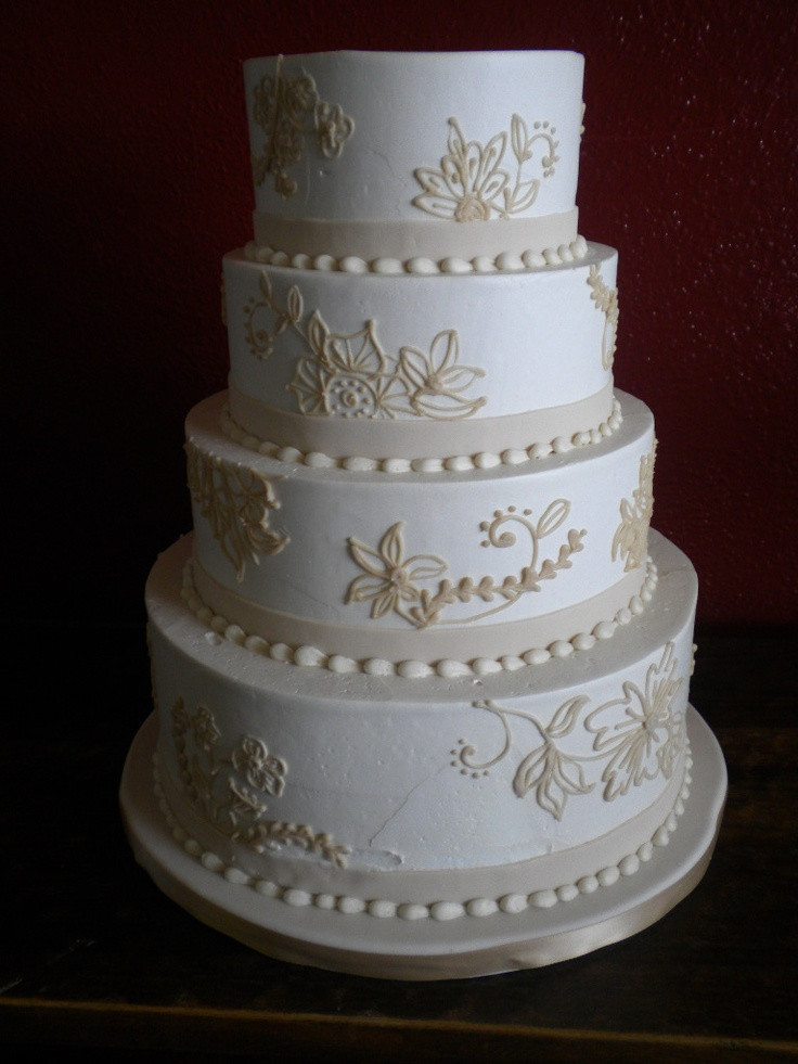 Wedding Cakes On Pinterest
 Lace Style Wedding Cake Wedding Cakes